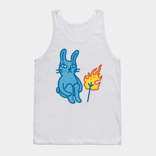 Rabbit blue Tank Top